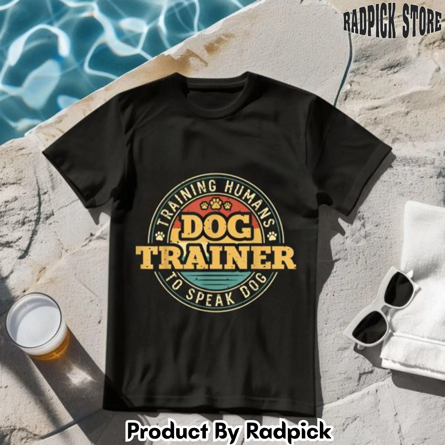Dog trainer training humans to speak dog tshirt rp2554892